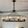 Decorative 10-Light Crystal Ceiling Chandelier D41.3