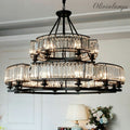 Decorative 18-Light Crystal Ceiling Chandelier D41.3