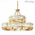 Decorative 18-Light Crystal Ceiling Chandelier D41.3