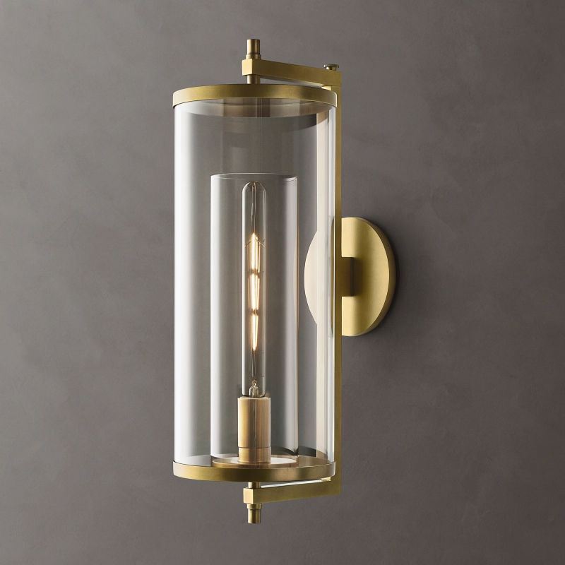 Olivia Devulde Round Grand Outdoor Sconce