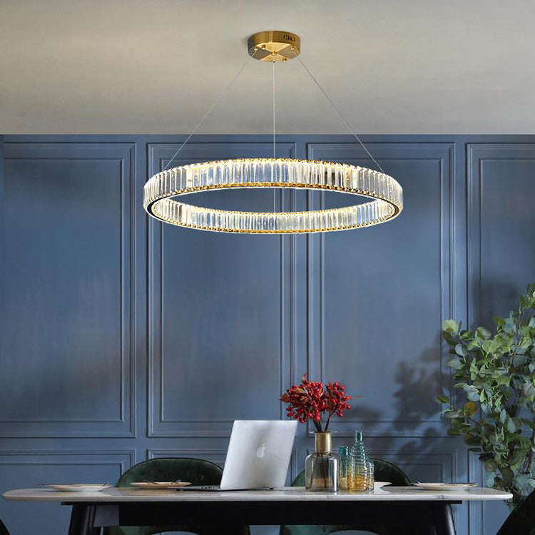 Olivia Doro Crystal Round Chandelier