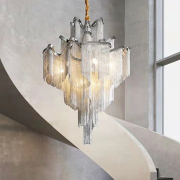 Modern Artistic Tassel Chandelier French Style Hallway/ Staircases/ Living Room Decoration Light Fixture