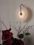 Alabaster Round Sconce 10