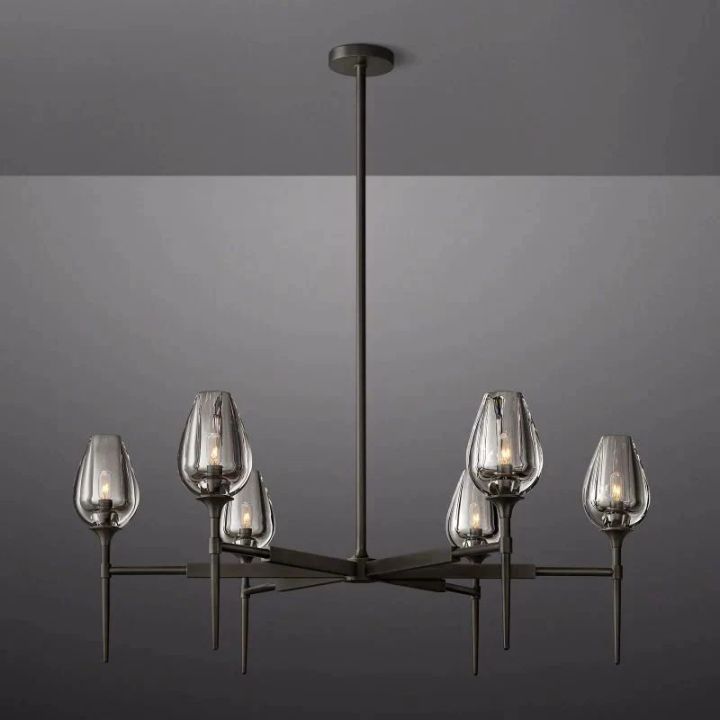 Tulipe Echo Round Chandelier 42''