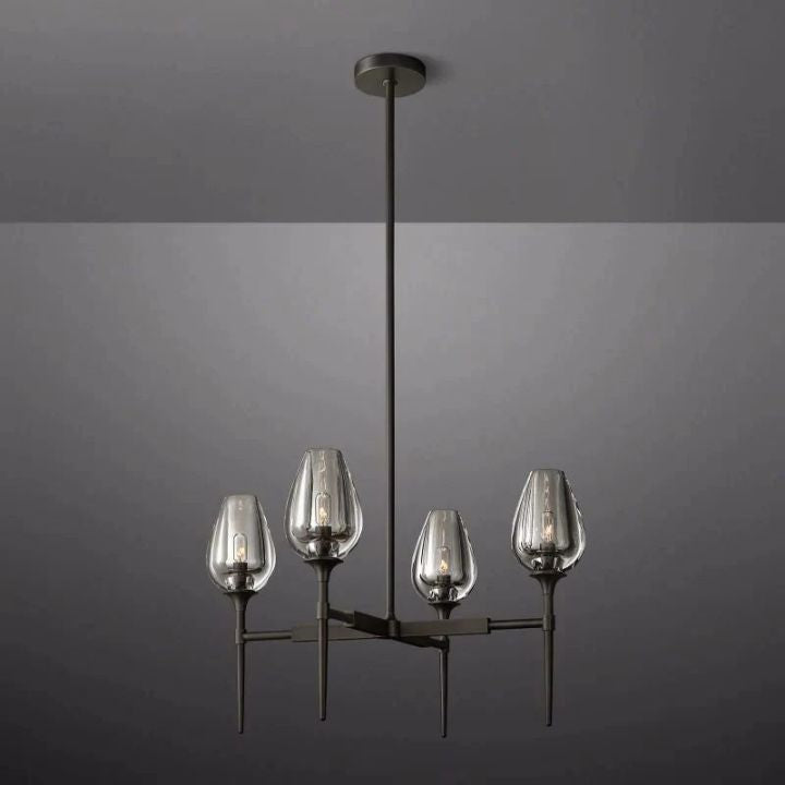 Tulipe Echo Round Chandelier 27''