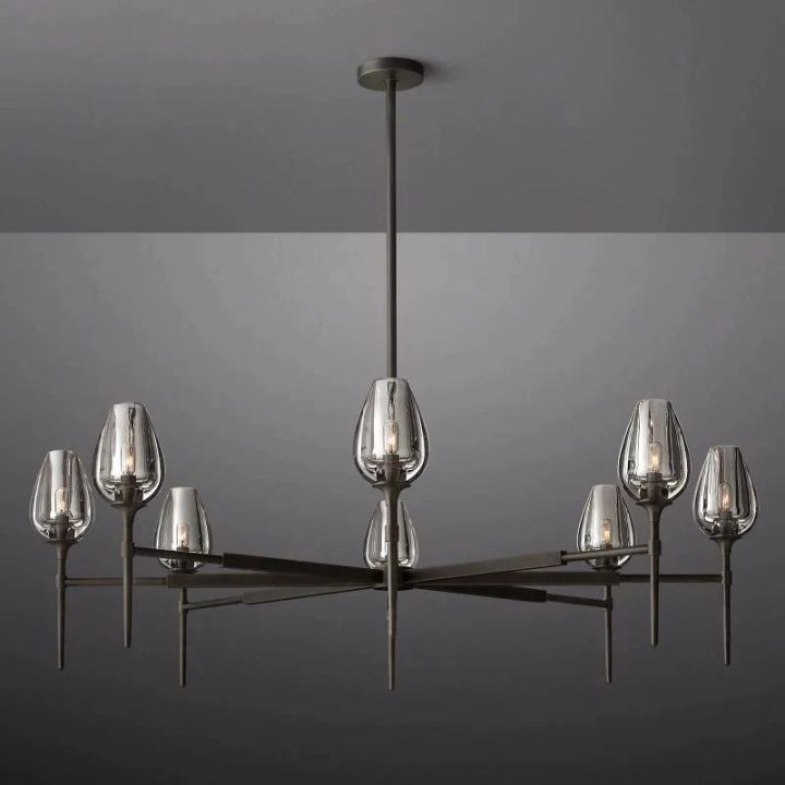 Tulipe Echo Round Chandelier 54''