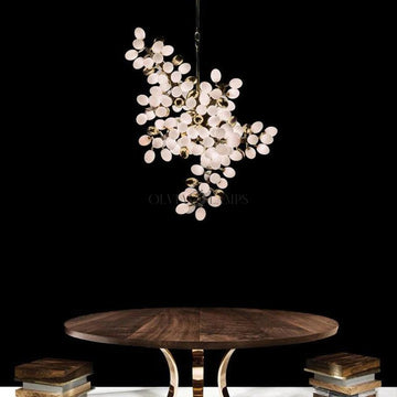 Luxury Escamoles Vertical Grape Chandelier