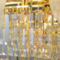 Extra Large Crystal Feather Style Chandelier Long Foyer Staircase Ceiling Lighting Fixture For Living Room