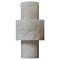 Half Cylinder Alabaster Wall Sconces