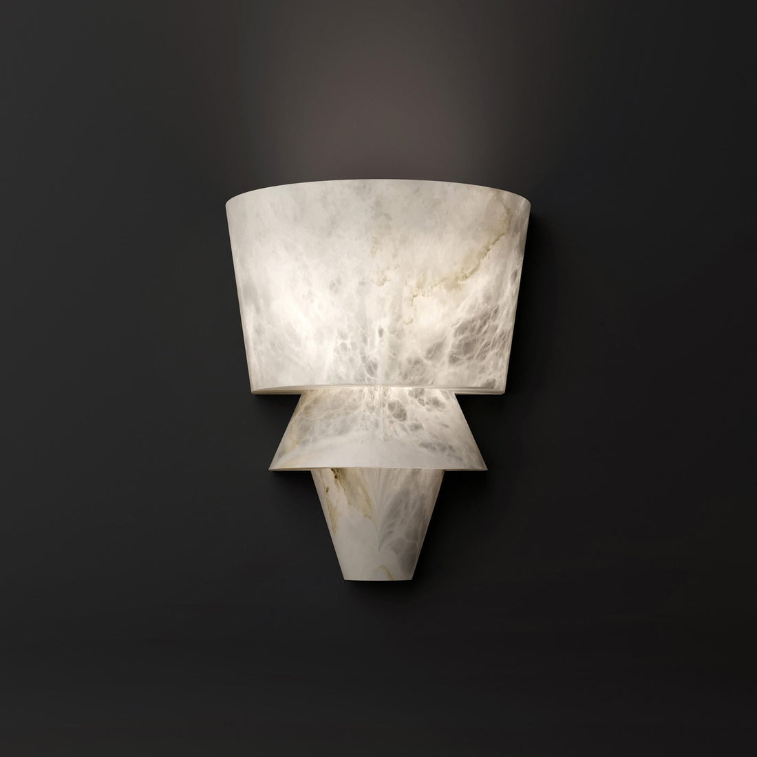 Koltin FLO A Alabaster Wall Sconce, Wall Lamp For Bedroom, Living Room