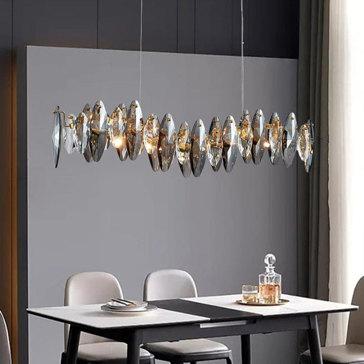 Olivia Flor Linear Chandelier for Dining Room