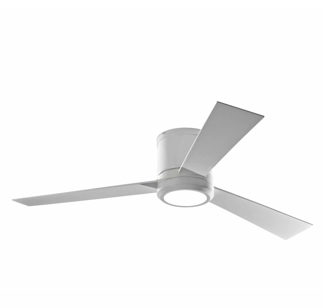 Olivia 52 Inch Flush Mount Contemporary Indoor LED Ceiling Fan with Light, Remote（Qty：1000）