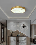 Geometric Alabaster Recessed Ceiling Light