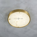 Geometric Alabaster Recessed Ceiling Light