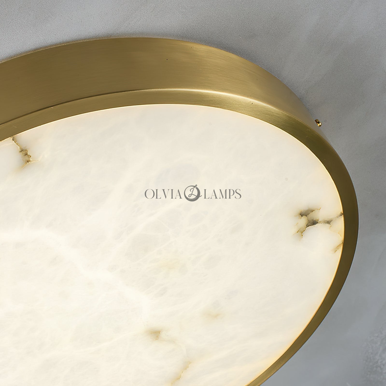 Geometric Alabaster Recessed Ceiling Light