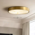 Geometric Alabaster Recessed Ceiling Light