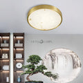 Geometric Alabaster Recessed Ceiling Light