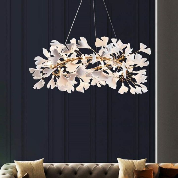 Ginkgo Round Chandelier