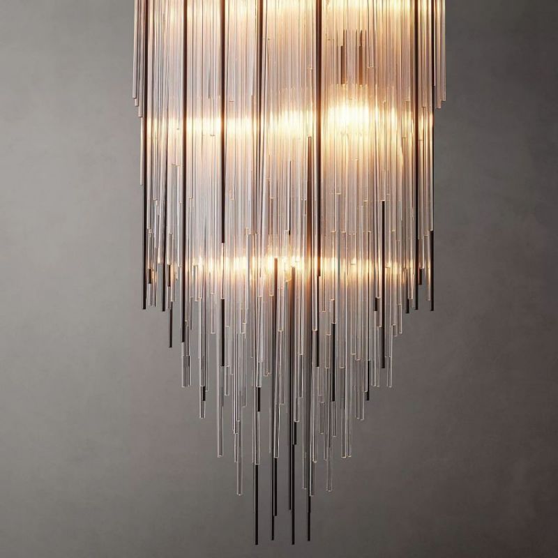 Cascada Blown Glass Square Chandelier 20" chandeliers for dining room,chandeliers for stairways,chandeliers for foyer,chandeliers for bedrooms,chandeliers for kitchen,chandeliers for living room Rbrights   