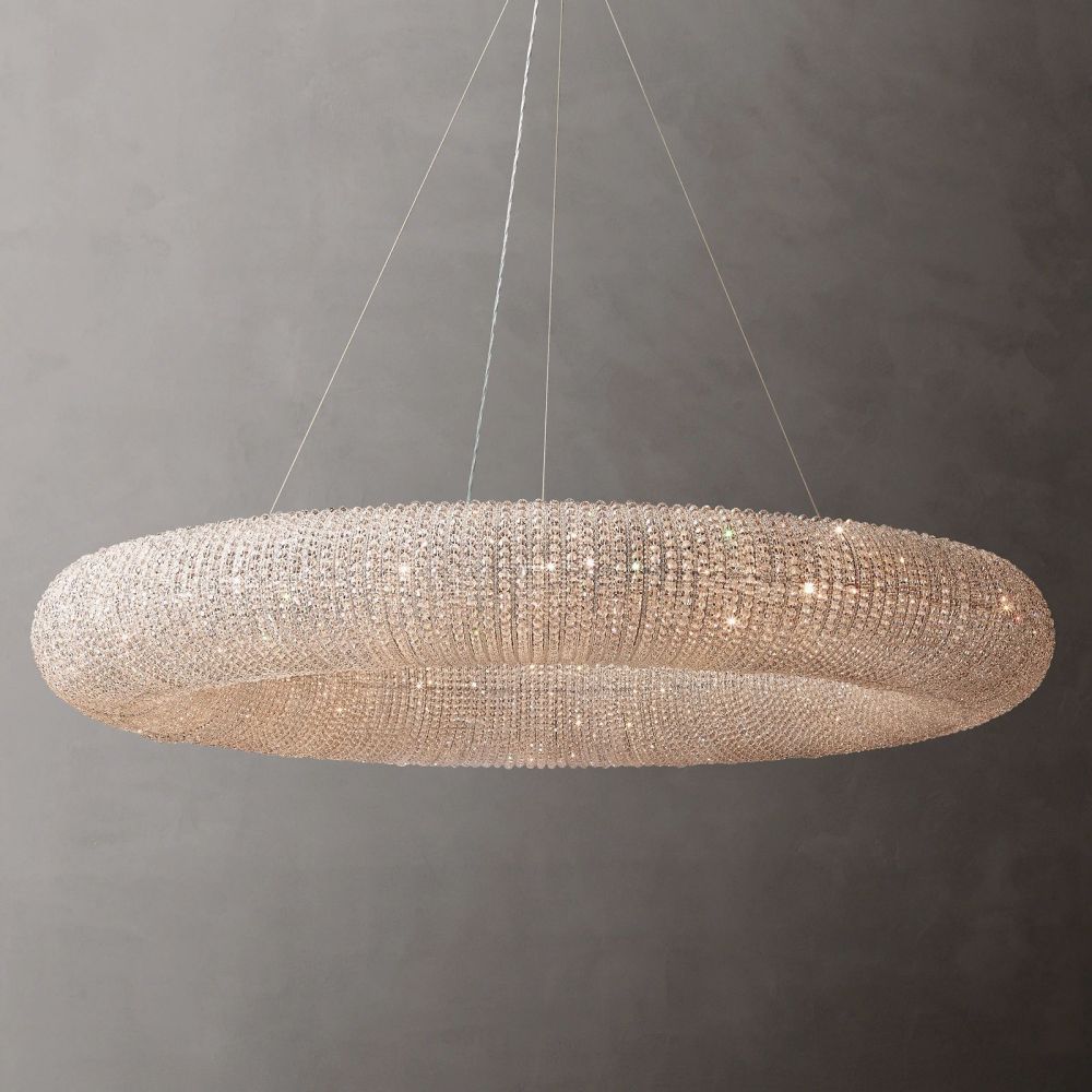 Olivia Halos Round Chandelier 72"