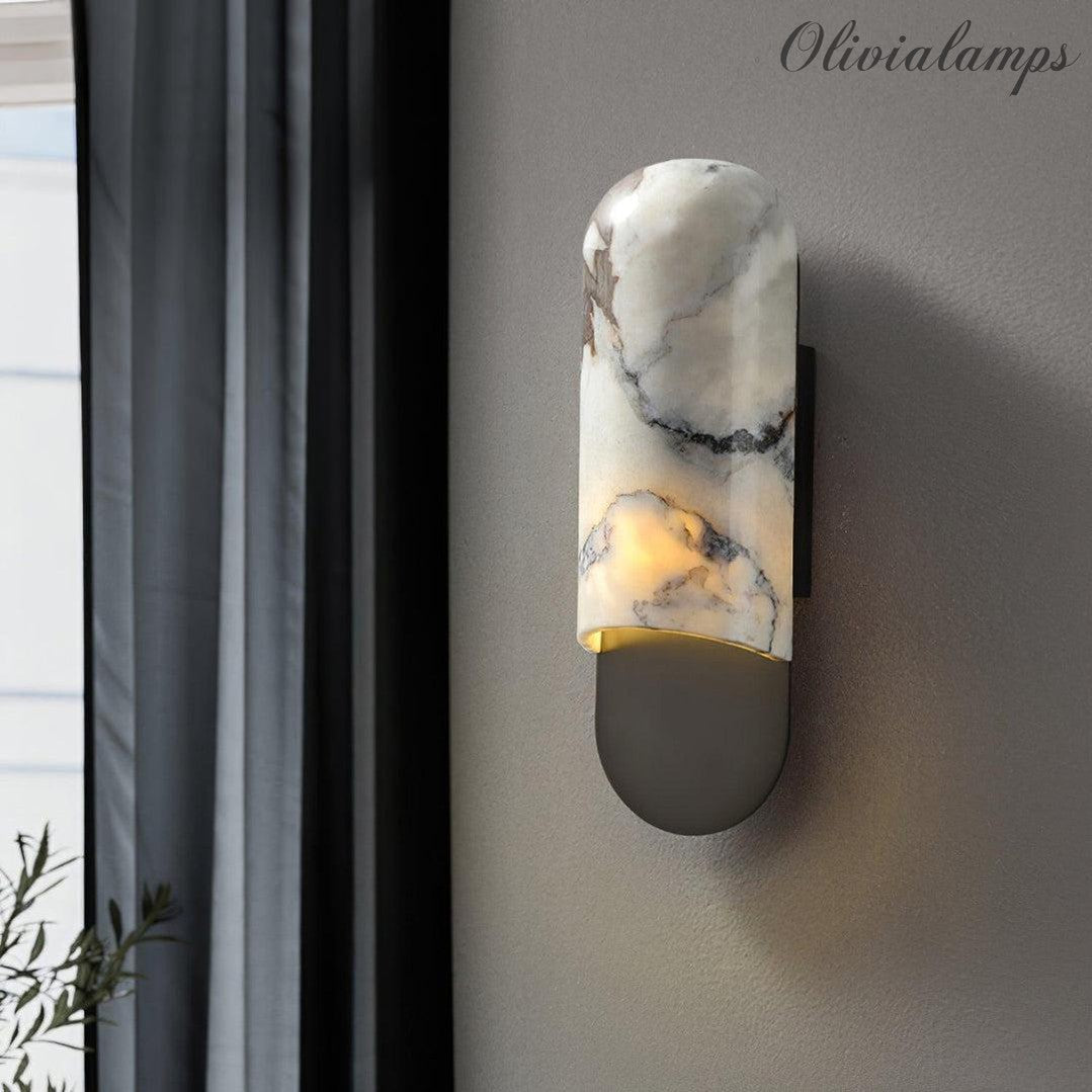 Hl Alabaster Wall Sconce