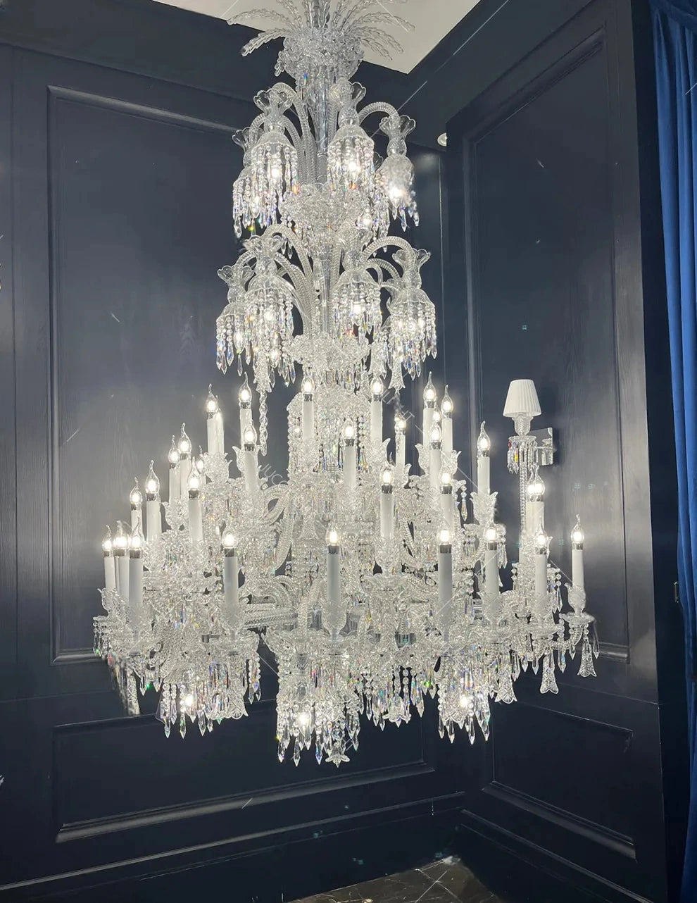 Huge Baccarat Museum Crystal Chandelier