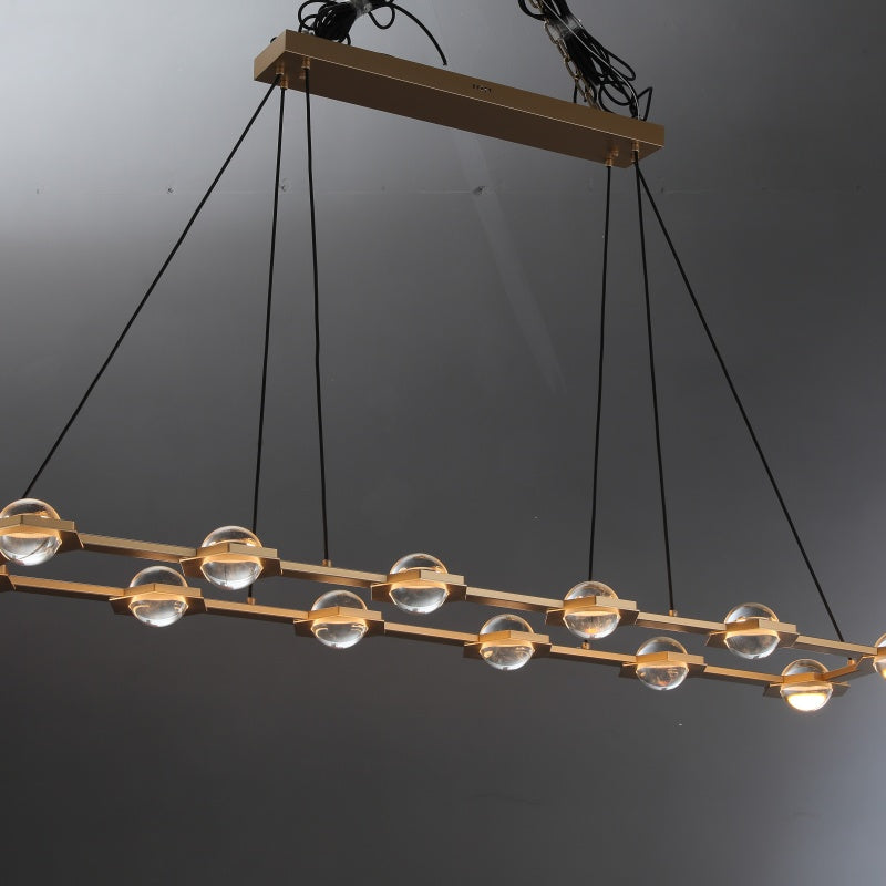 Eclatamt Linear Chandelier 54''W 72''W