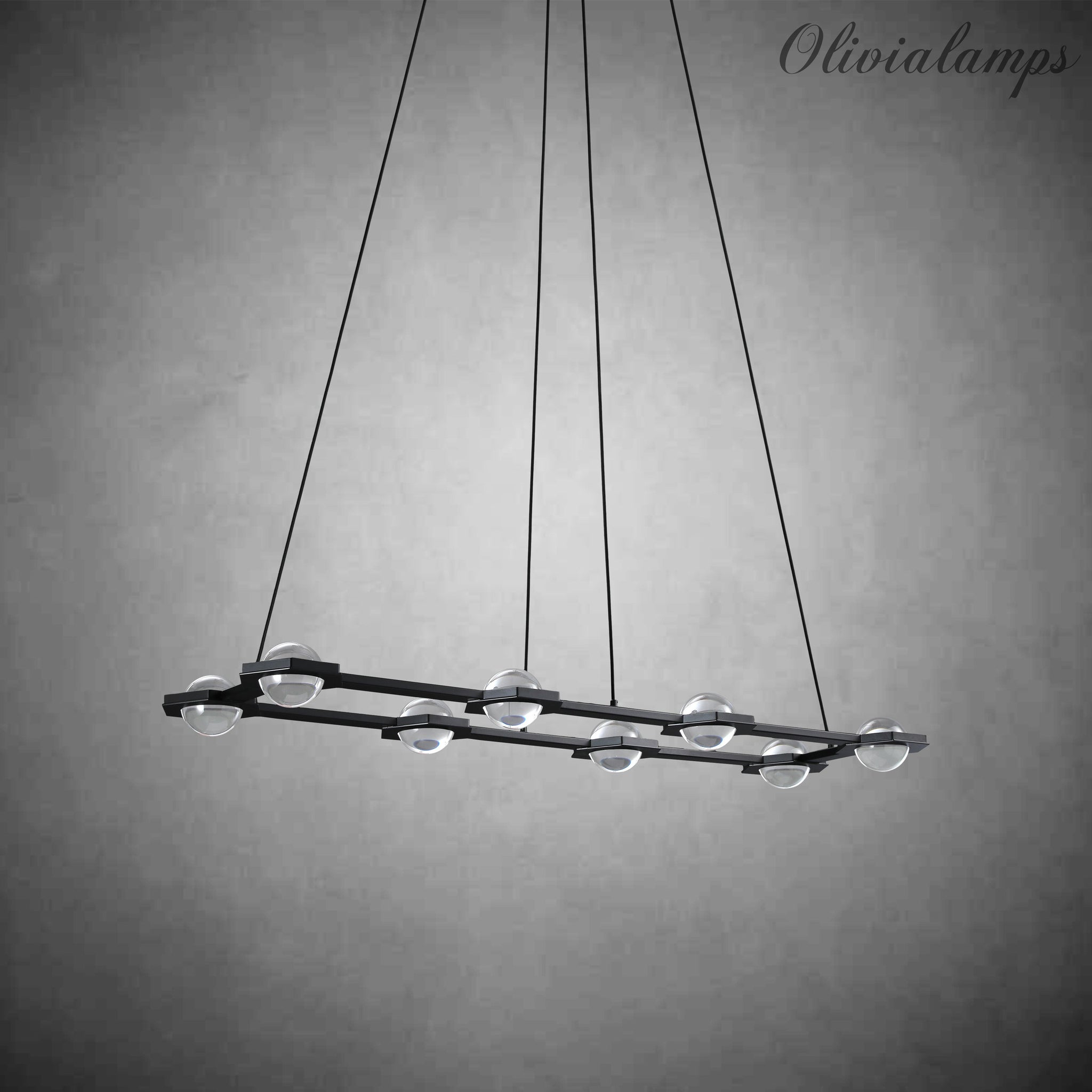 Eclatamt Linear Chandelier 54''W 72''W