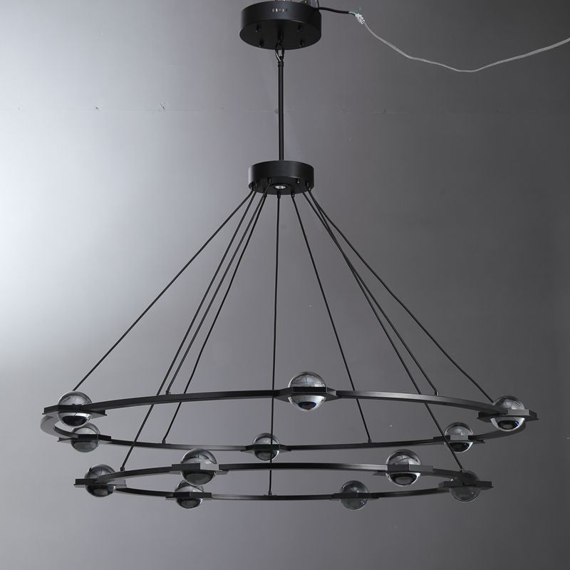 Eclatamt 2-Tier Round Chandelier 48'' 60"