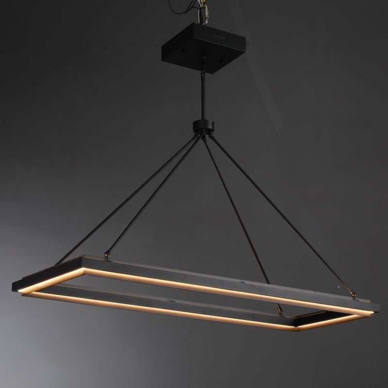 Peral Rectangular Chandelier 48"/62"