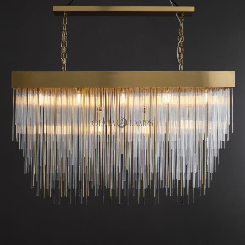 Casa Rectangular Chandelier 54"