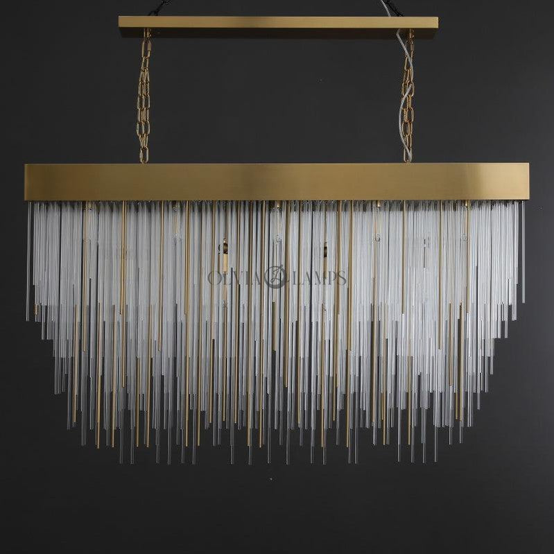 Casa Rectangular Chandelier 54"