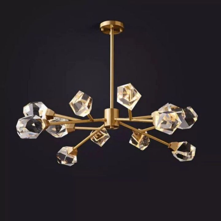 Isaro Faceted Oval Chandelier For Living Room