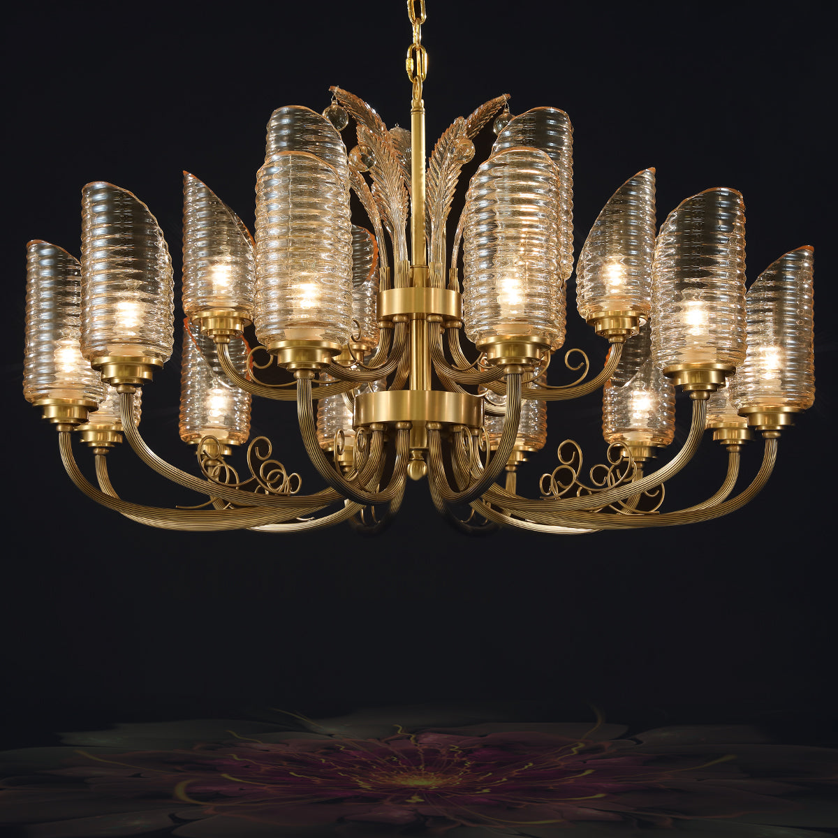 Zenith chandelier 41"W