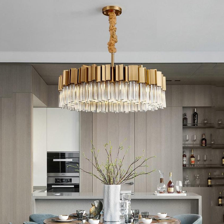 Olivia Kubica Round Crystal Chandelier