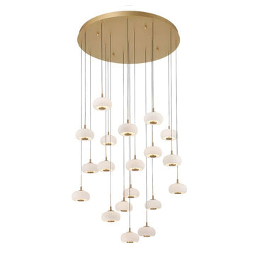 Lanterns 19 Light Round LED Chandelier