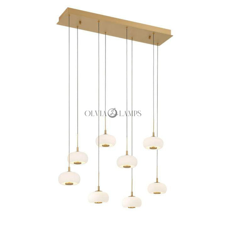 Lanterns 8 Light Rectangular LED Chanderlier