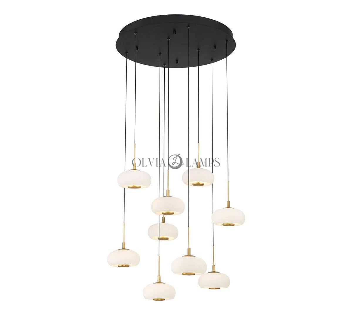 Lanterns 9 Light Round LED Chanderlier