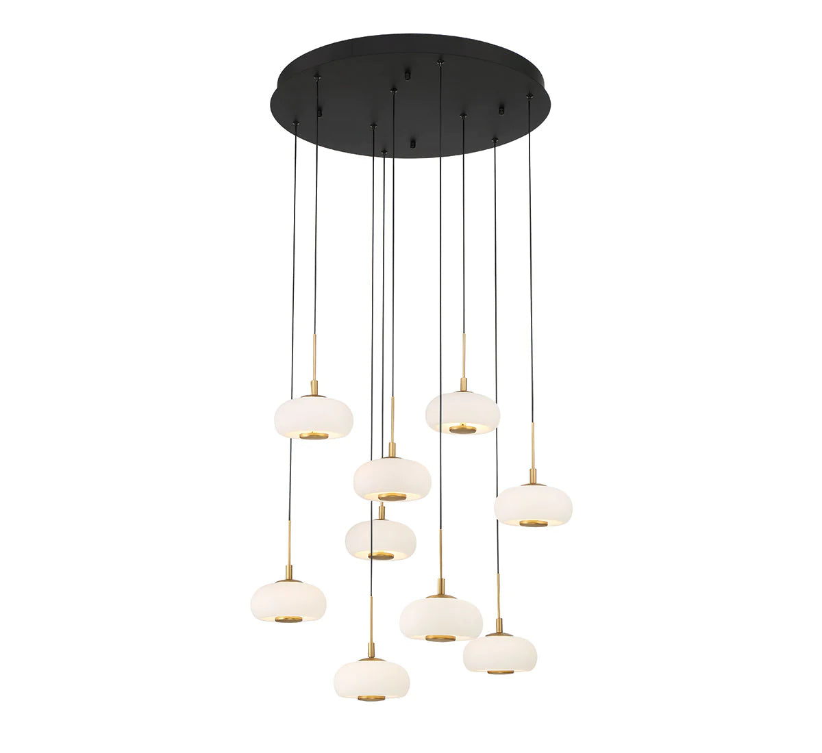 Lanterns 9 Light Round LED Chandelier