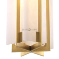 Lugano Modern Brass Chandelier - (Antique Brass Finish | Alabaster)