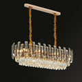 Luxury Large Flush Mounted K9 Crystal Chandelier Rectangle Dining Room