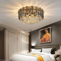 Luxury Large Flush Mounted K9 Crystal Chandelier