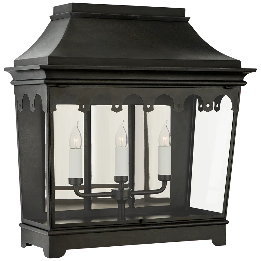 Olivia Rosedale Classic Wide 3/4 Wall Lantern