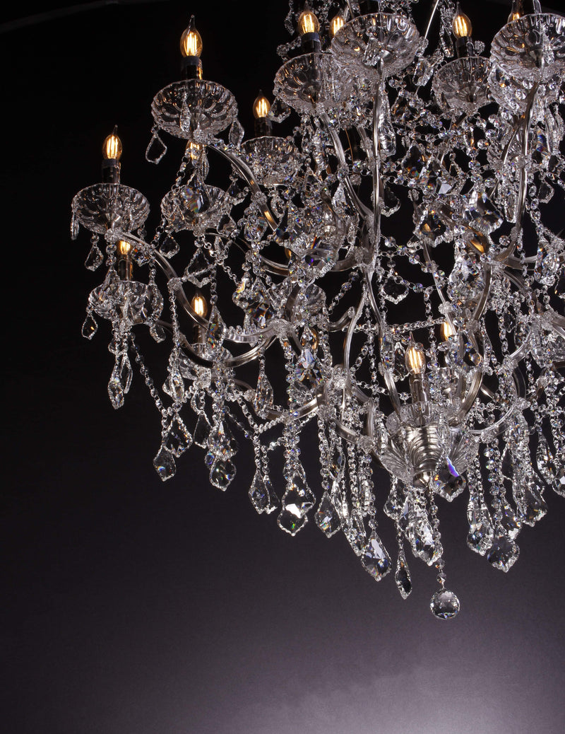 Olivia Empire Maria Theresa Crystal Chandelier 60” /50-LIGHT