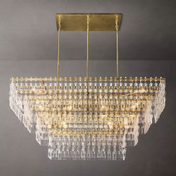 Arrebol 4-Tier Rectangular Chandelier 72"