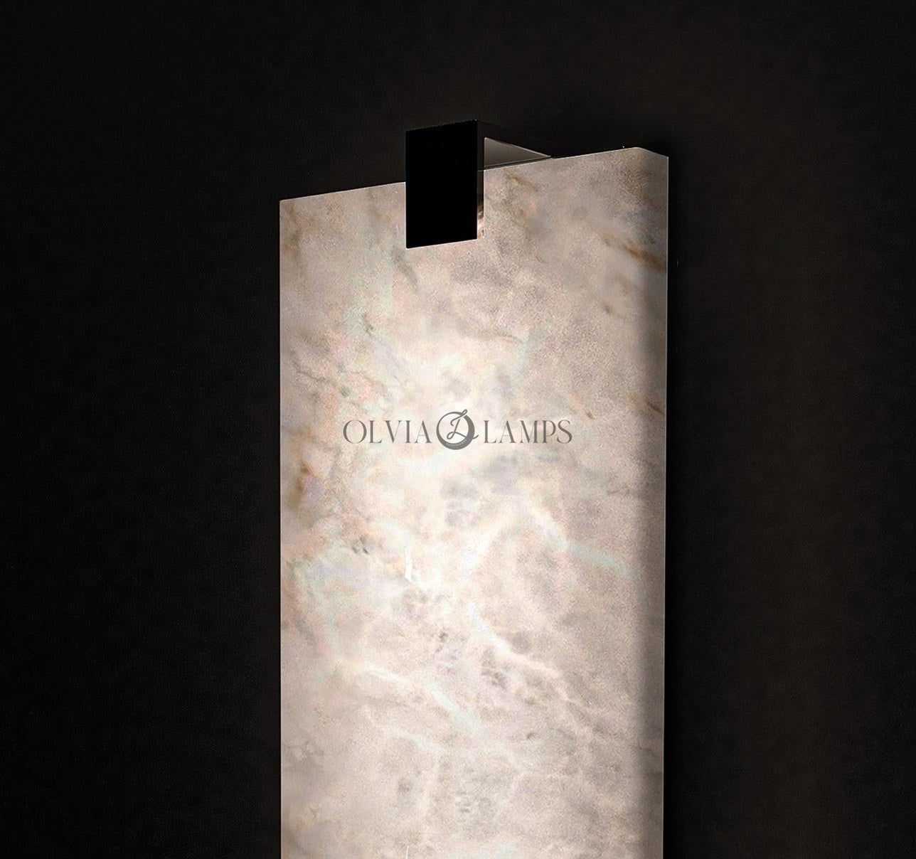 Theseus Alabaster Selene Wall Sconce