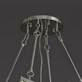 Extra Large Foyer Vertical Layers Crystal Chandelier Chrome Ceiling Lighting Fixture For Staircase Entryway Decor