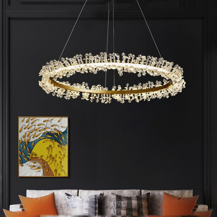 Olivia Nolan Halo Crystal Chandelier