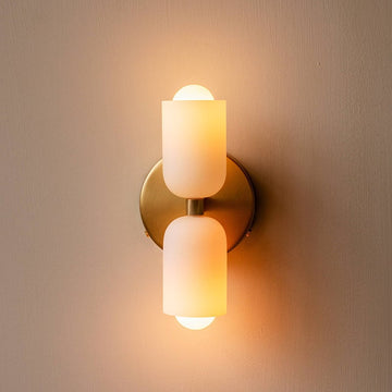 Glass Up Down Wall Sconce