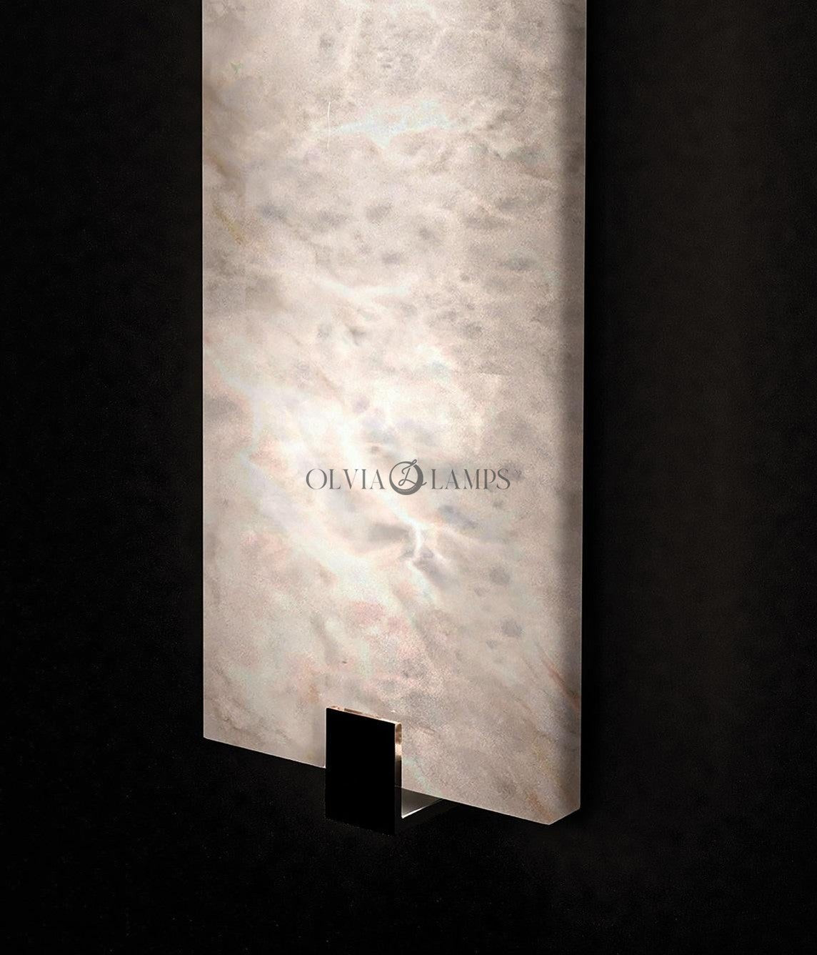 Theseus Alabaster Selene Wall Sconce